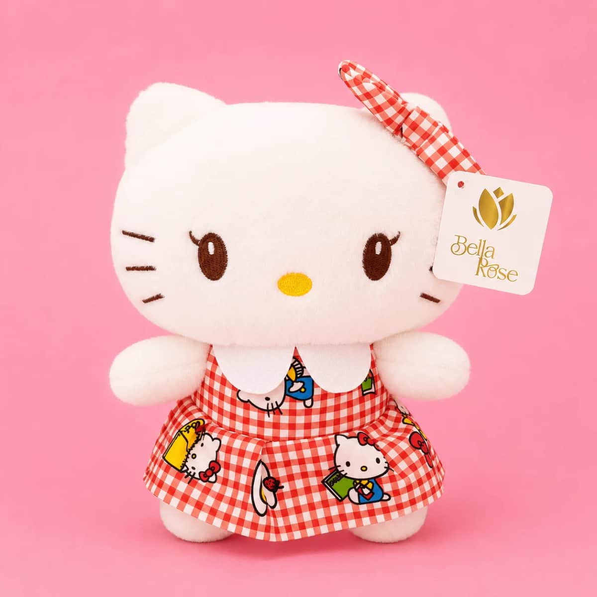 KITTY VESTIDO CUADROS ROJO