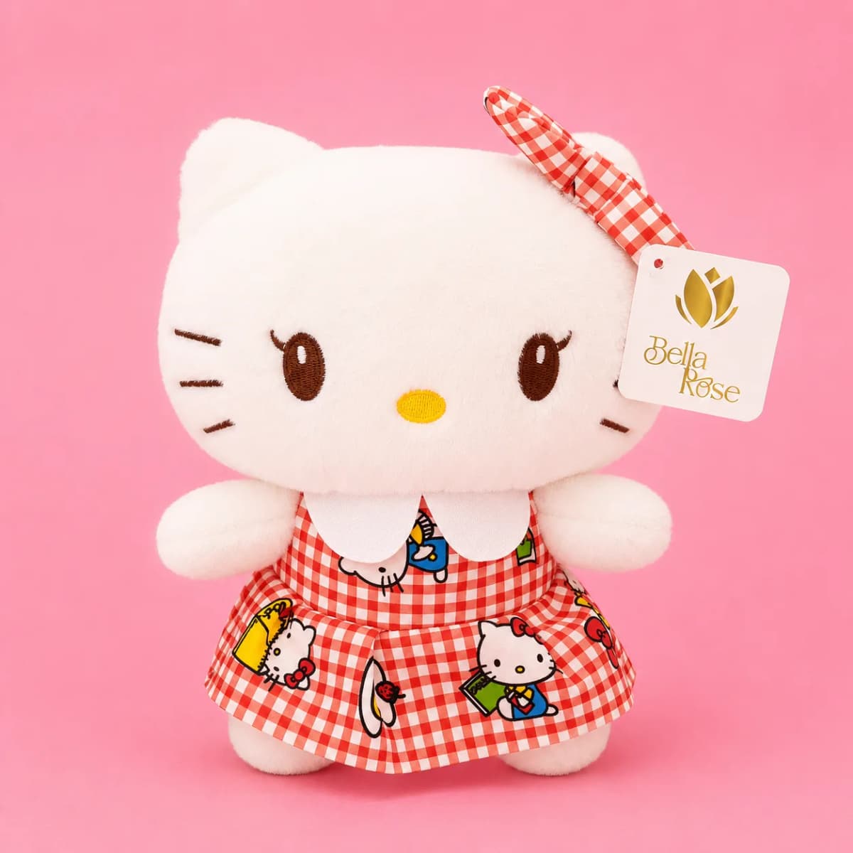 KITTY VESTIDO CUADROS ROJO