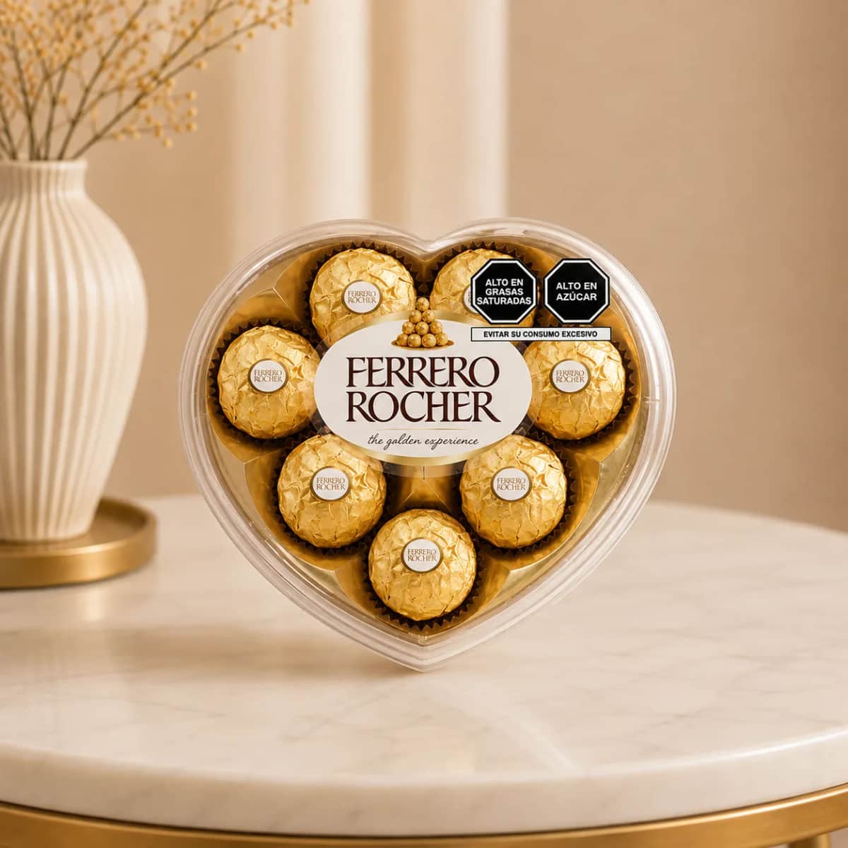 Ferrero rocher corazón 8und