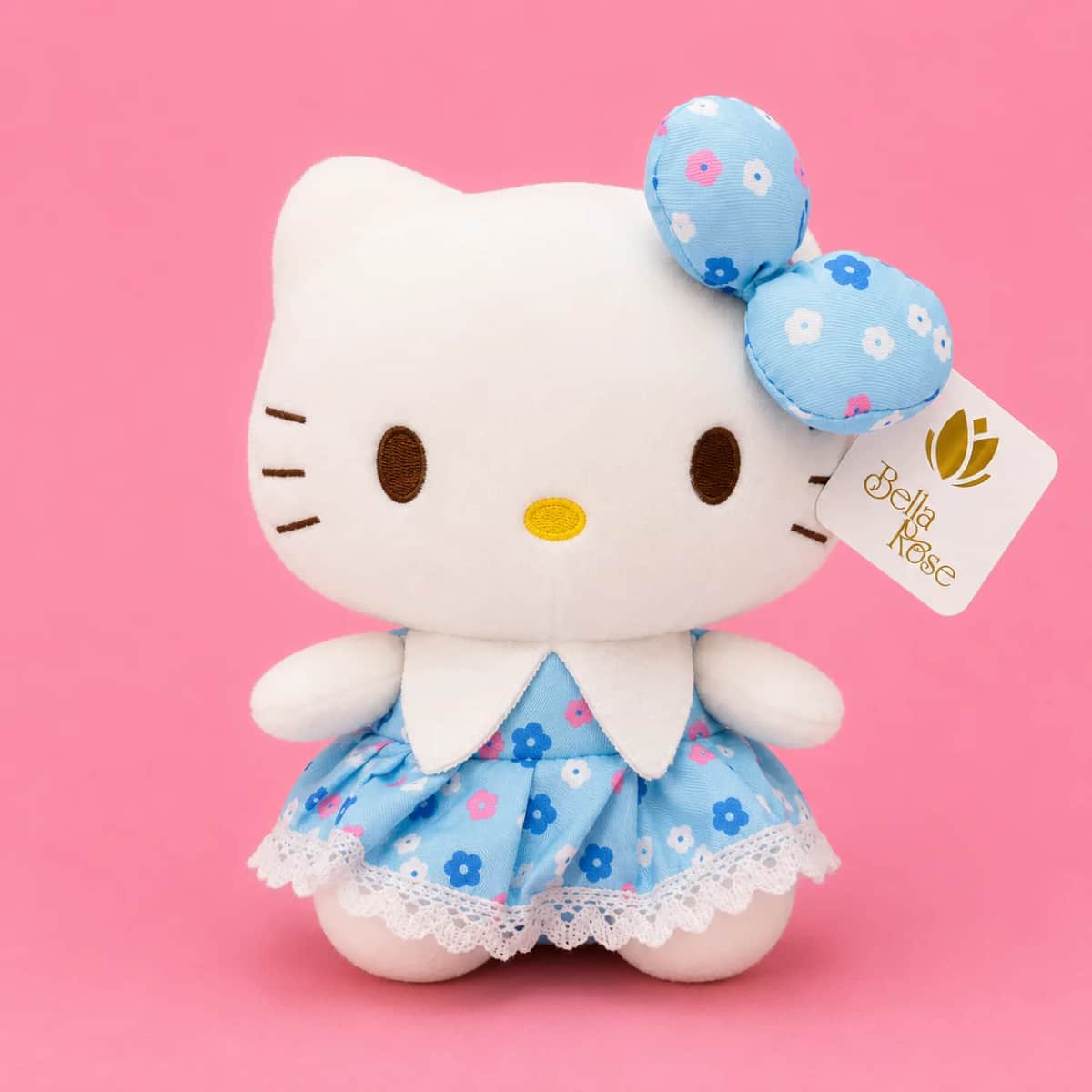 HELLO KITTY VESTIDO CELESTE FLOREADO