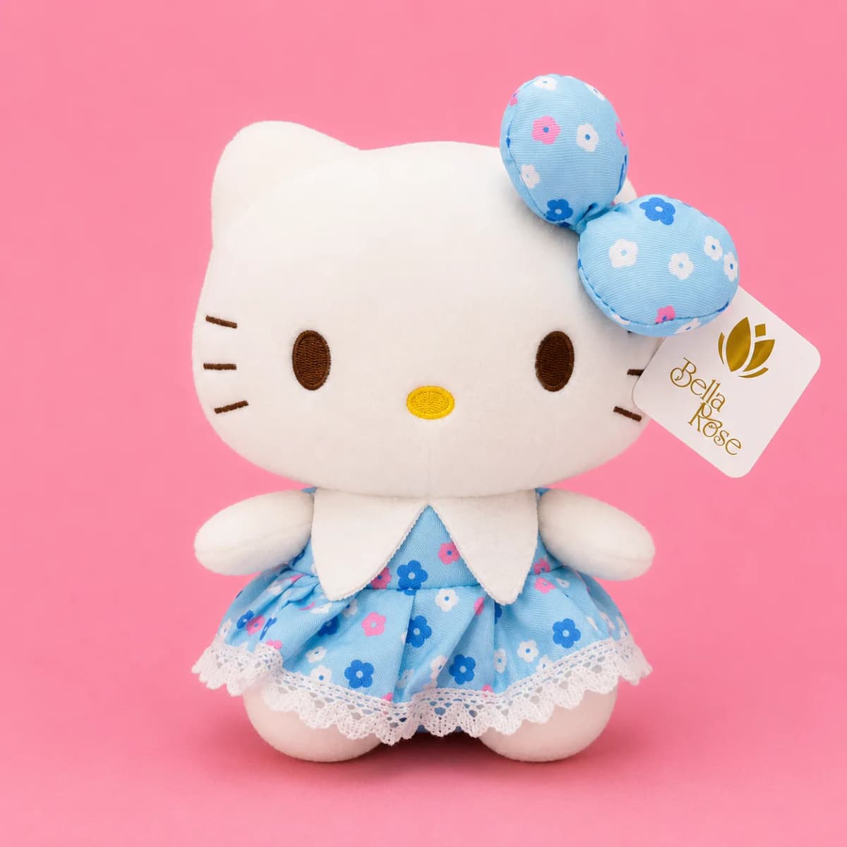 HELLO KITTY VESTIDO CELESTE FLOREADO